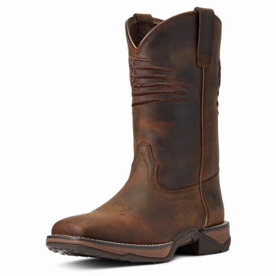 Ariat Anthem Patriot Westernstiefel Damen Braun | 573NPEFWZ