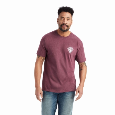 Ariat Arrowhead 2.0 Polo Shirts Herren Bordeaux | 468OZCJQX