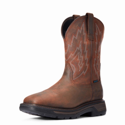 Ariat Big Rig Wasserdichte Wasserfeste Stiefel Herren Dunkelbraun | 514SAETWC