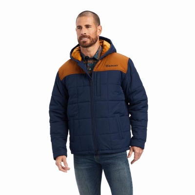 Ariat Crius Insulated Jacke Herren Navy | 814KMULYV