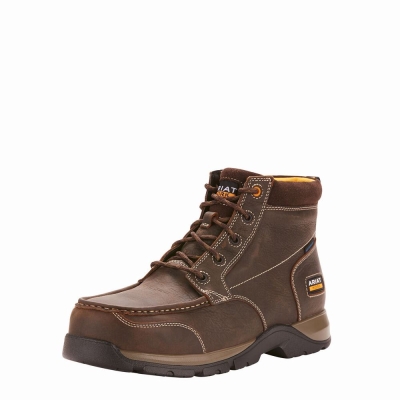 Ariat Edge LTE Chukka Wasserdichte Composite Kappe Wasserfeste Stiefel Herren Dunkelbraun | 218YZSVAC