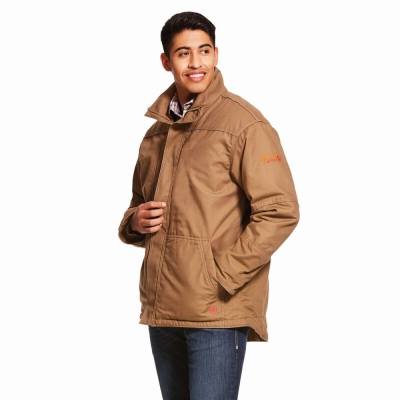 Ariat FR Workhorse Insulated Jacke Herren Khaki | 375ZYKULT