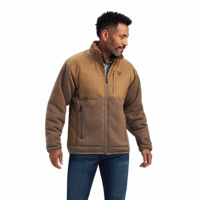 Ariat Grizzly Canvas Bluff Jacke Herren Mehrfarbig | 183JWUEIG