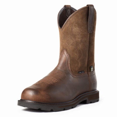 Ariat Groundbreaker MetGuard Steel Kappe Arbeitsstiefel Herren Braun | 640XSIDET