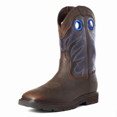 Ariat Groundwork Wasserdichte Wasserfeste Stiefel Herren Dunkelbraun | 876SUZMPW