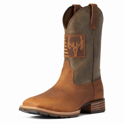 Ariat Hybrid Patriot Country Westernstiefel Herren Braun | 134HDWZVM