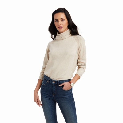 Ariat Lexi Pullover Damen Beige | 514FGBKDL