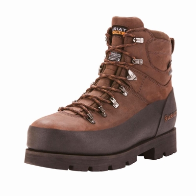 Ariat Linesman Ridge 6" GORE-TEX 400g Composite Kappe Wasserfeste Stiefel Herren Braun | 572WIQGSK