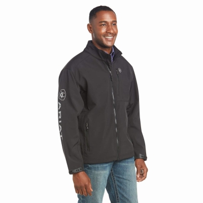 Ariat Logo 2.0 Softshell Jacke Herren Schwarz | 198AOEVFQ