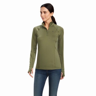 Ariat Lowell 2.0 1/4 Zip Oberteile Damen Mehrfarbig | 943ZSMHJD