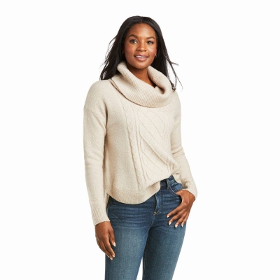 Ariat Montara Pullover Damen Beige | 052BMPZSL