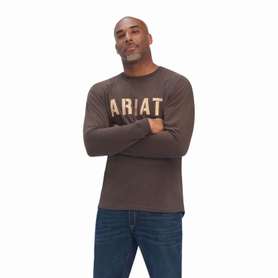 Ariat Rebar CottonStrong Block Polo Shirts Herren Mehrfarbig | 629PAEIDH