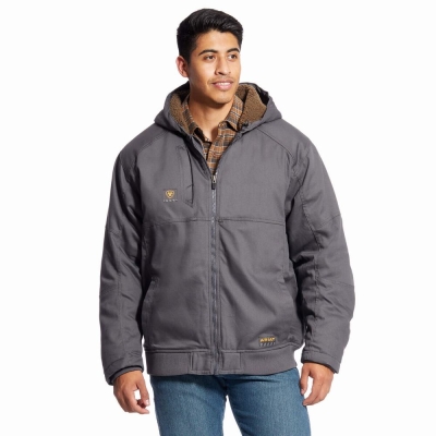 Ariat Rebar DuraCanvas Jacke Herren Grau | 924ULJCVB