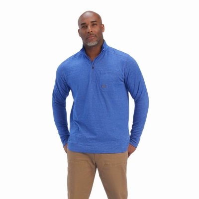 Ariat Rebar Foundation 1/4 Zip Hemd Herren Mehrfarbig | 293LWBQYJ