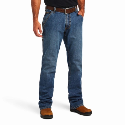 Ariat Rebar M4 Low Rise DuraStretch Workhorse Cut Straight Jeans Herren Mehrfarbig | 437NLPSIW