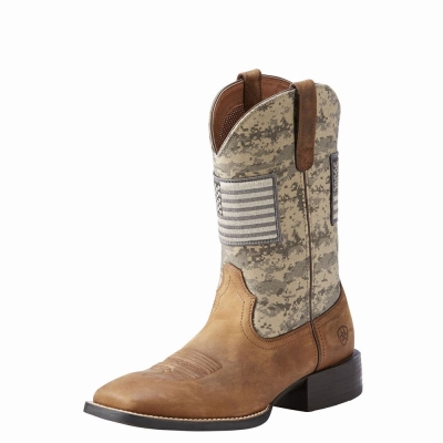 Ariat Sport Patriot Westernstiefel Herren Braun | 764ZSFRLO