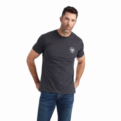 Ariat Wingspan Polo Shirts Herren Grau | 856SPZQWO