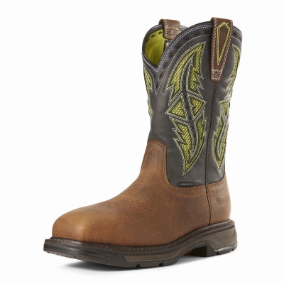 Ariat WorkHog XT VentTEK Spear Carbon Kappe Arbeitsstiefel Herren Braun | 614HOPBCS