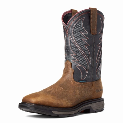 Ariat WorkHog XT VentTEK Wasserdichte Wasserfeste Stiefel Herren Braun | 451KNZGUT