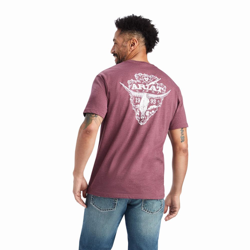 Ariat Arrowhead 2.0 Polo Shirts Herren Bordeaux | 468OZCJQX