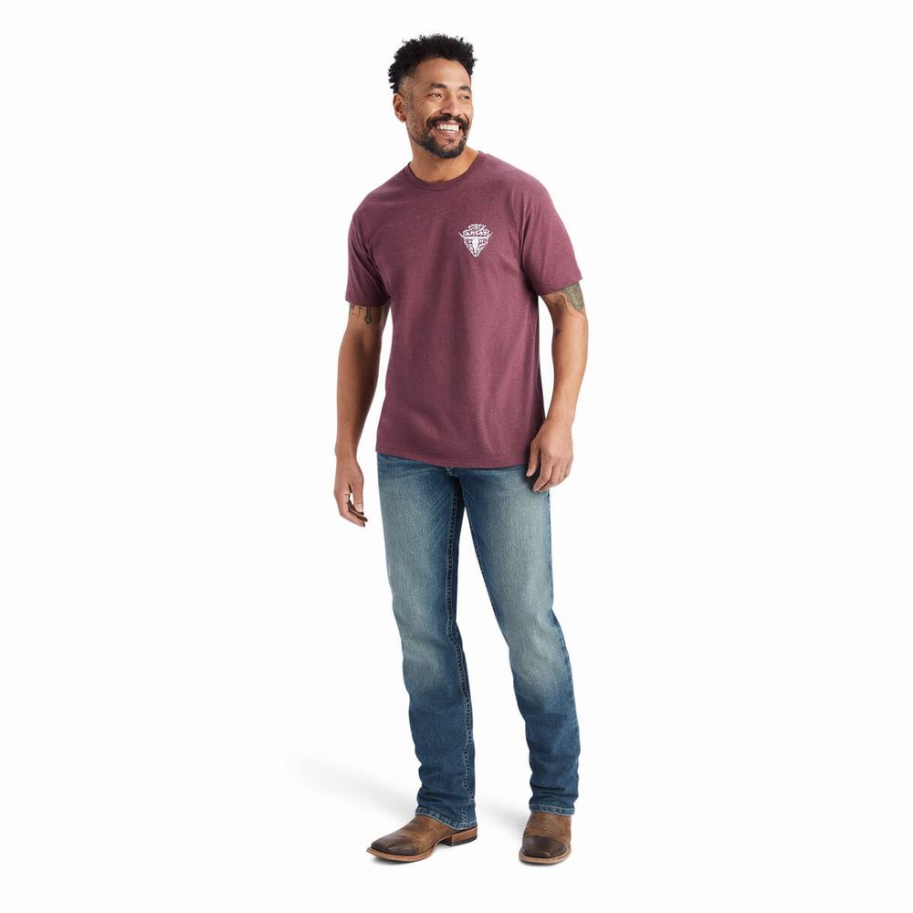 Ariat Arrowhead 2.0 Polo Shirts Herren Bordeaux | 468OZCJQX