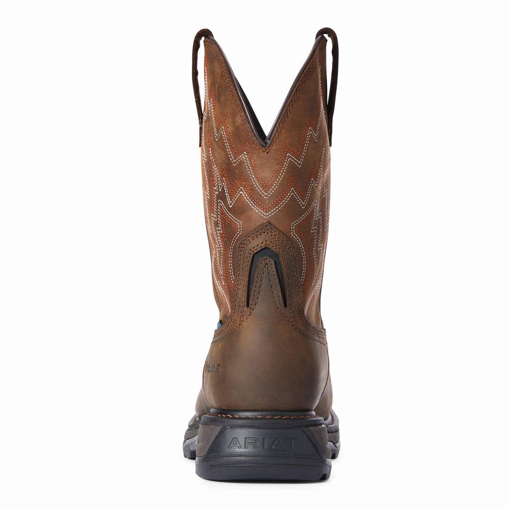 Ariat Big Rig Wasserdichte Composite Kappe Wasserfeste Stiefel Herren Dunkelbraun | 305DAXOZK