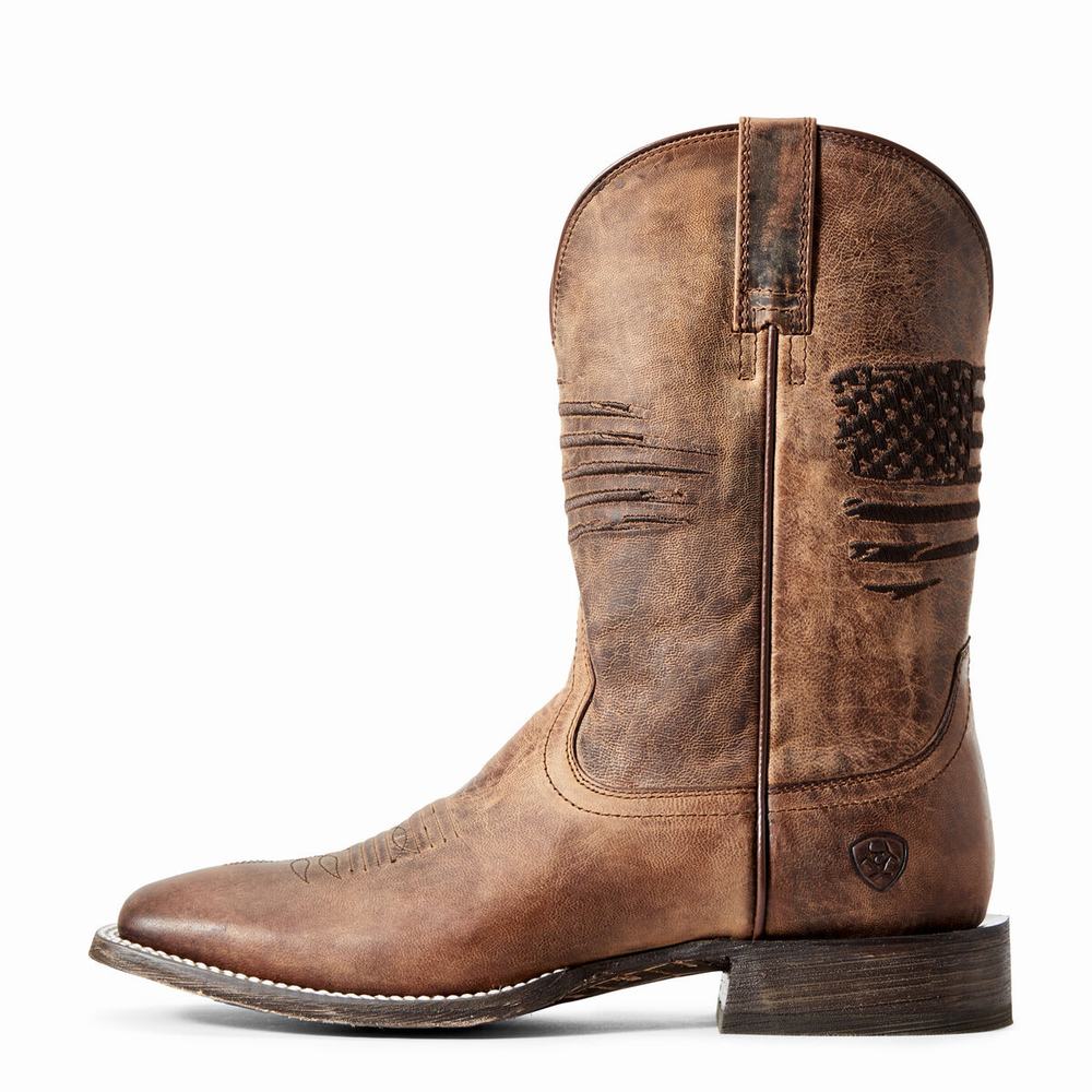 Ariat Circuit Patriot Westernstiefel Herren Braun | 726RGAJON