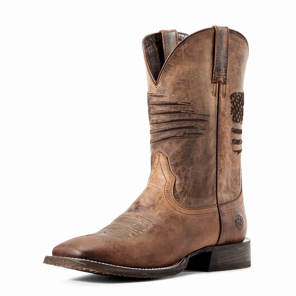 Ariat Circuit Patriot Westernstiefel Herren Braun | 726RGAJON