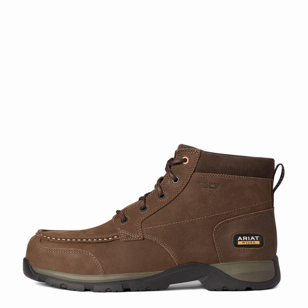 Ariat Edge LTE Chukka Static Dissipating Composite Kappe Arbeitsstiefel Herren Dunkelbraun | 210NJFDQW