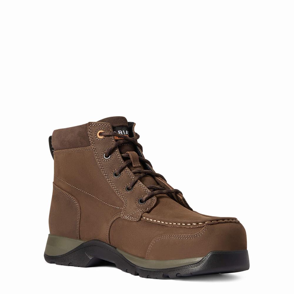 Ariat Edge LTE Chukka Static Dissipating Composite Kappe Arbeitsstiefel Herren Dunkelbraun | 210NJFDQW