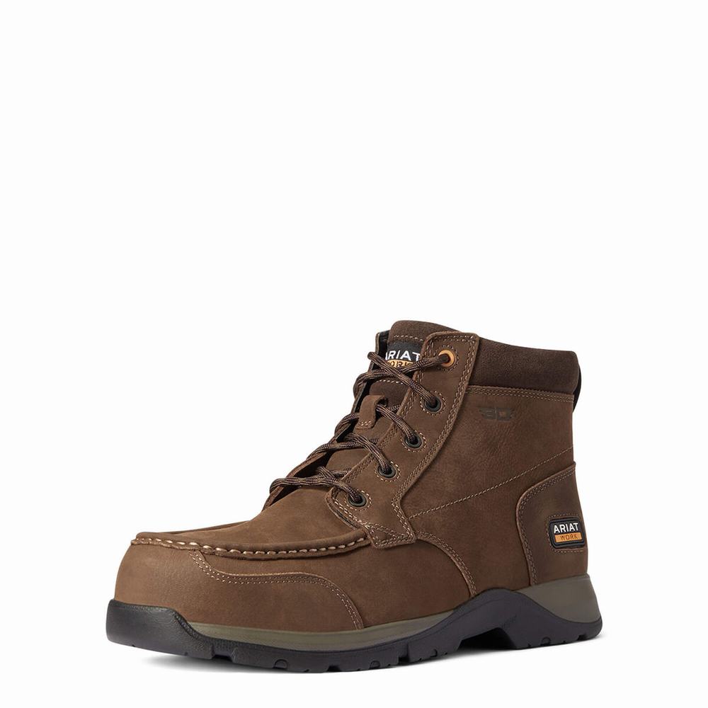 Ariat Edge LTE Chukka Static Dissipating Composite Kappe Arbeitsstiefel Herren Dunkelbraun | 210NJFDQW