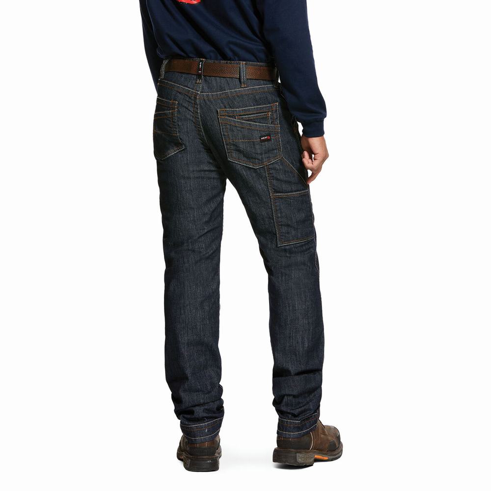 Ariat FR M4 Relaxed Stretch Duralight Workhorse Straight Jeans Herren Dunkelwaschen | 360DCIFKM