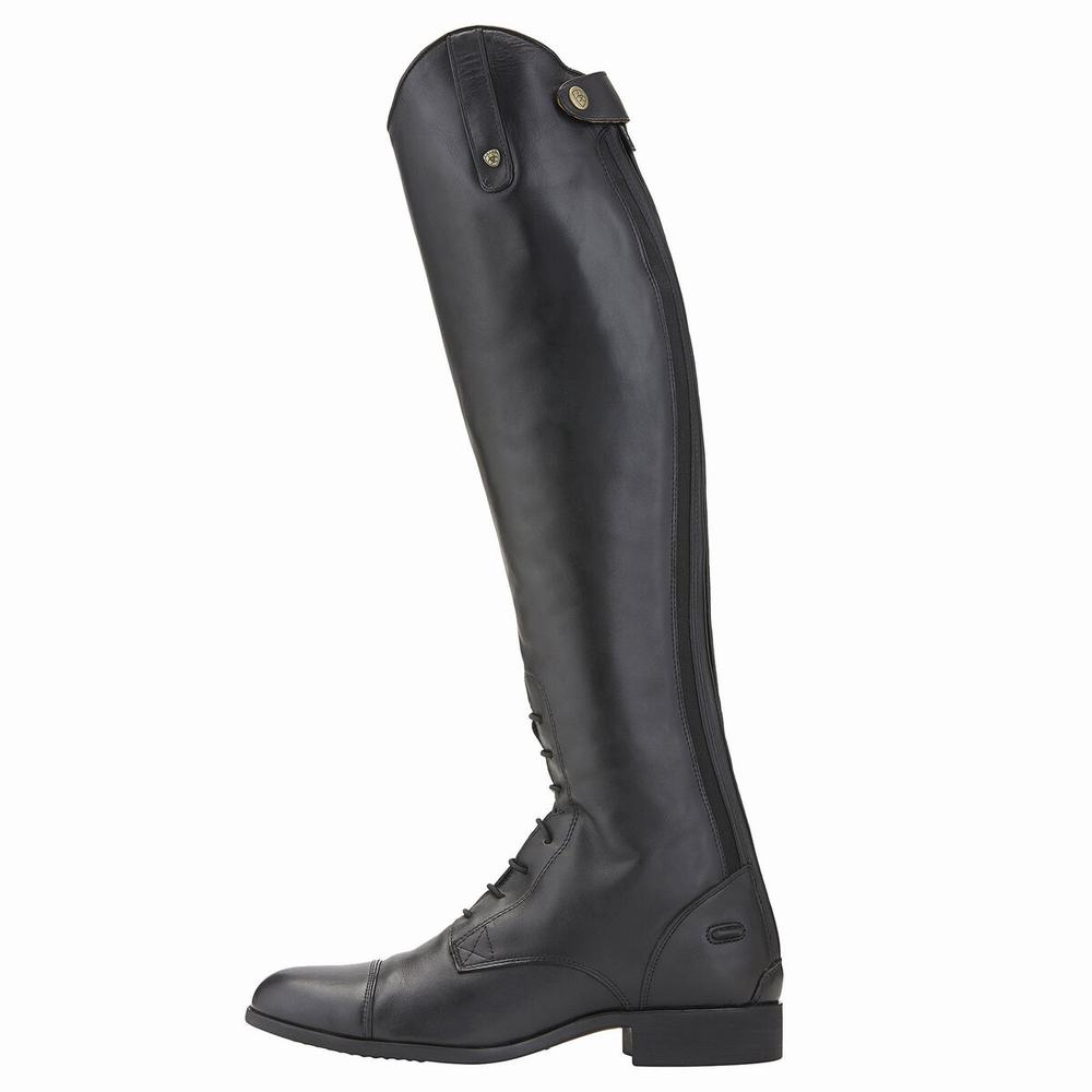 Ariat Heritage Contour Field Zip Hohe Reiten Reitstiefel Herren Schwarz | 382JRASTV