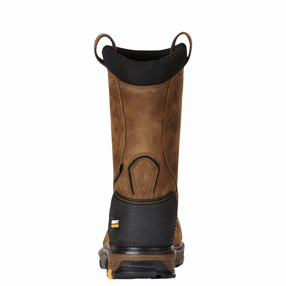 Ariat Intrepid Pull-On Wasserdichte Composite Kappe Wasserfeste Stiefel Herren Braun | 420SJIENO