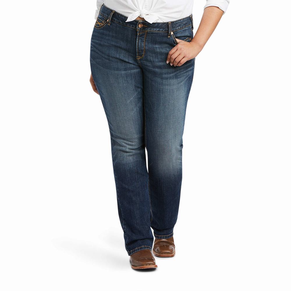 Ariat Luciana Straight Jeans Damen Mehrfarbig | 648UFJZIR