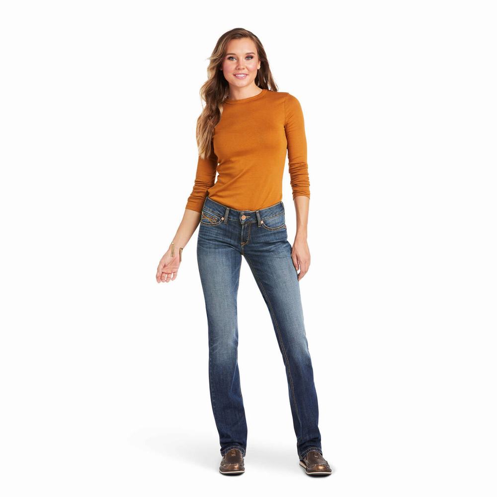 Ariat Luciana Straight Jeans Damen Mehrfarbig | 648UFJZIR