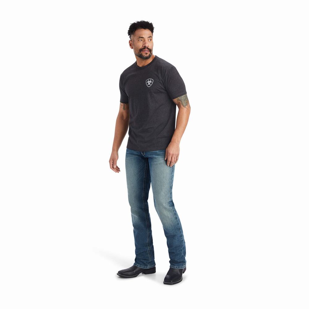 Ariat Minimalist Polo Shirts Herren Grau | 437SNYEAX