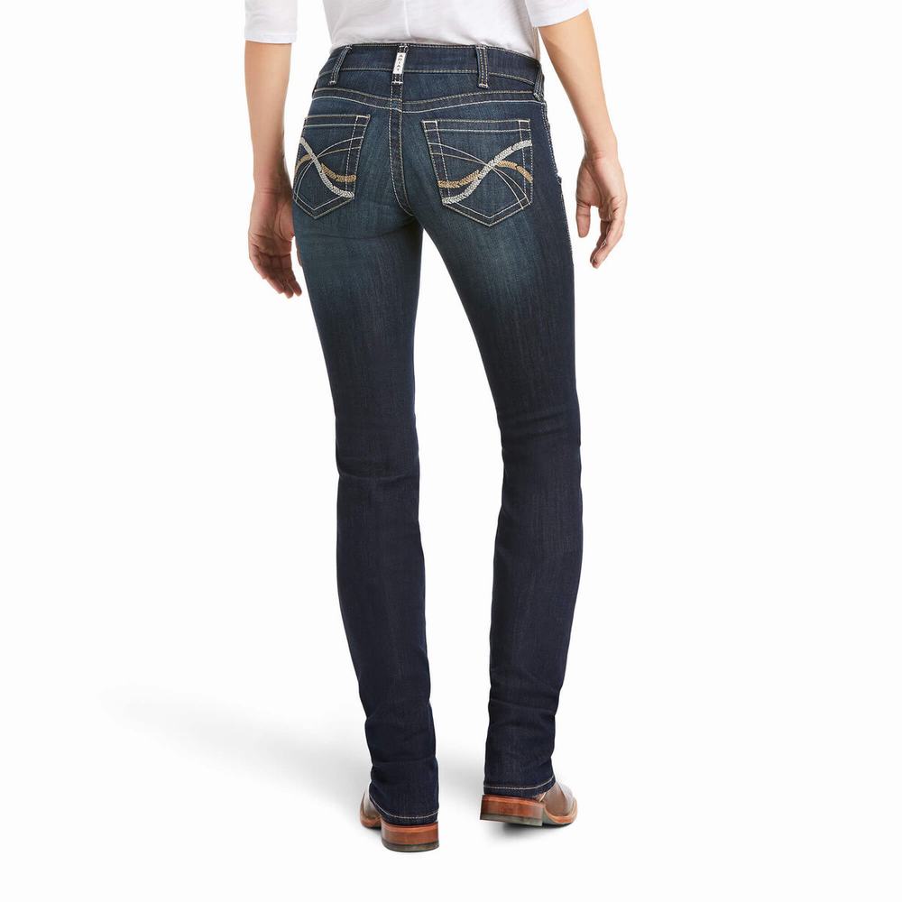 Ariat R.E.A.L. Mid Rise Arrow Fit Kylee Straight Jeans Damen Mehrfarbig | 450FSXKCN