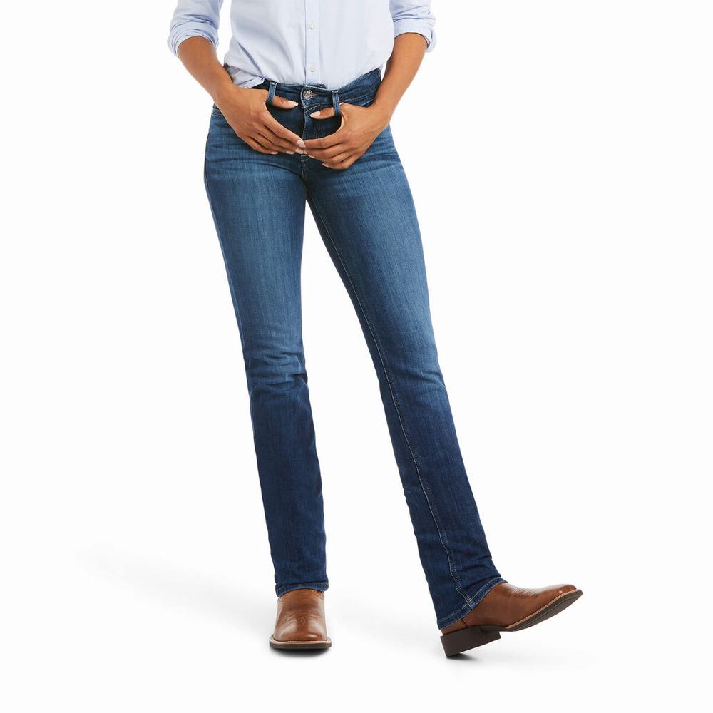 Ariat R.E.A.L. Perfect Rise Abby Straight Jeans Damen Mehrfarbig | 605FHQJBX