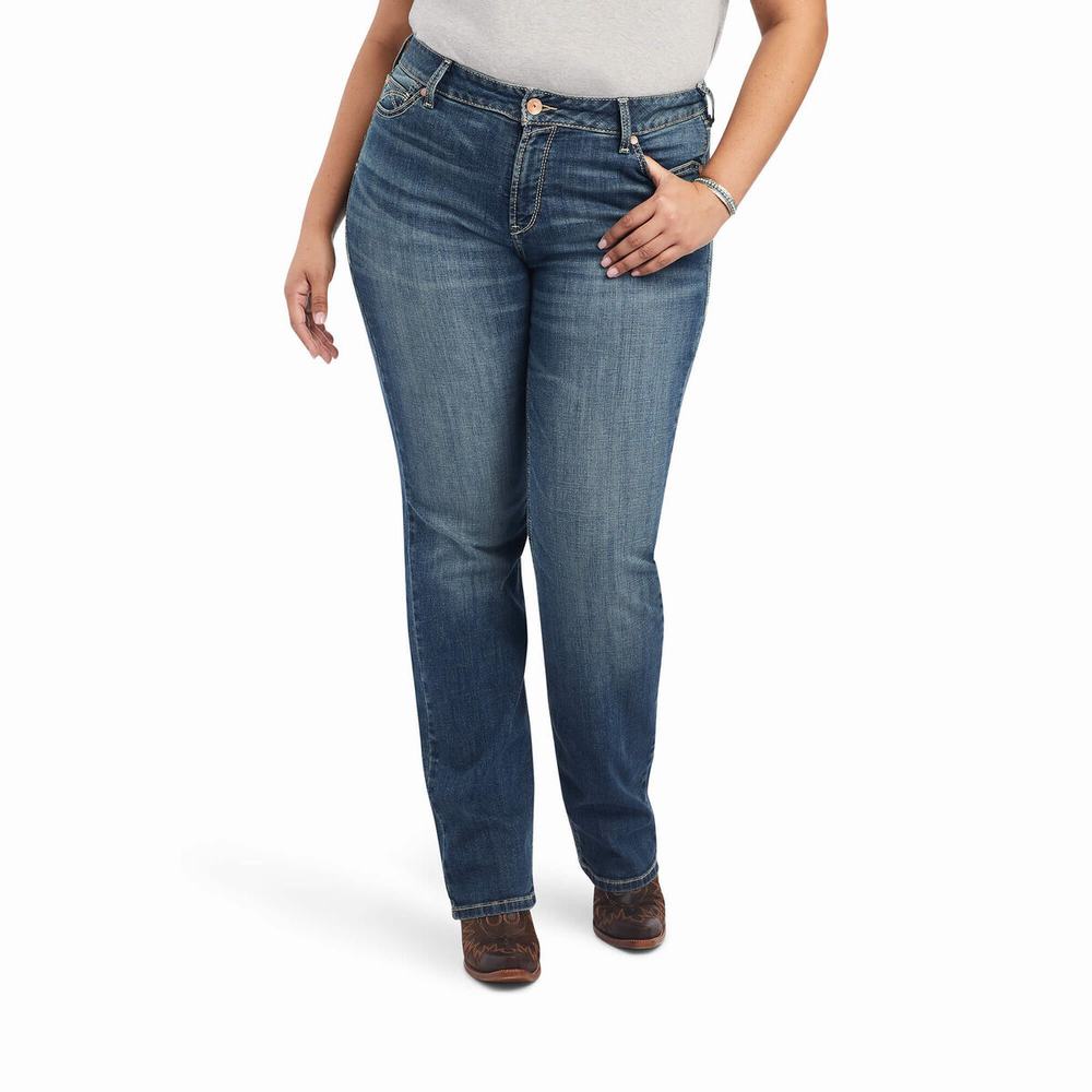 Ariat R.E.A.L. Perfect Rise Daphne Straight Jeans Damen Mehrfarbig | 583BNOZPC