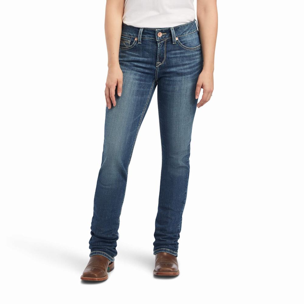 Ariat R.E.A.L. Perfect Rise Daphne Straight Jeans Damen Mehrfarbig | 583BNOZPC