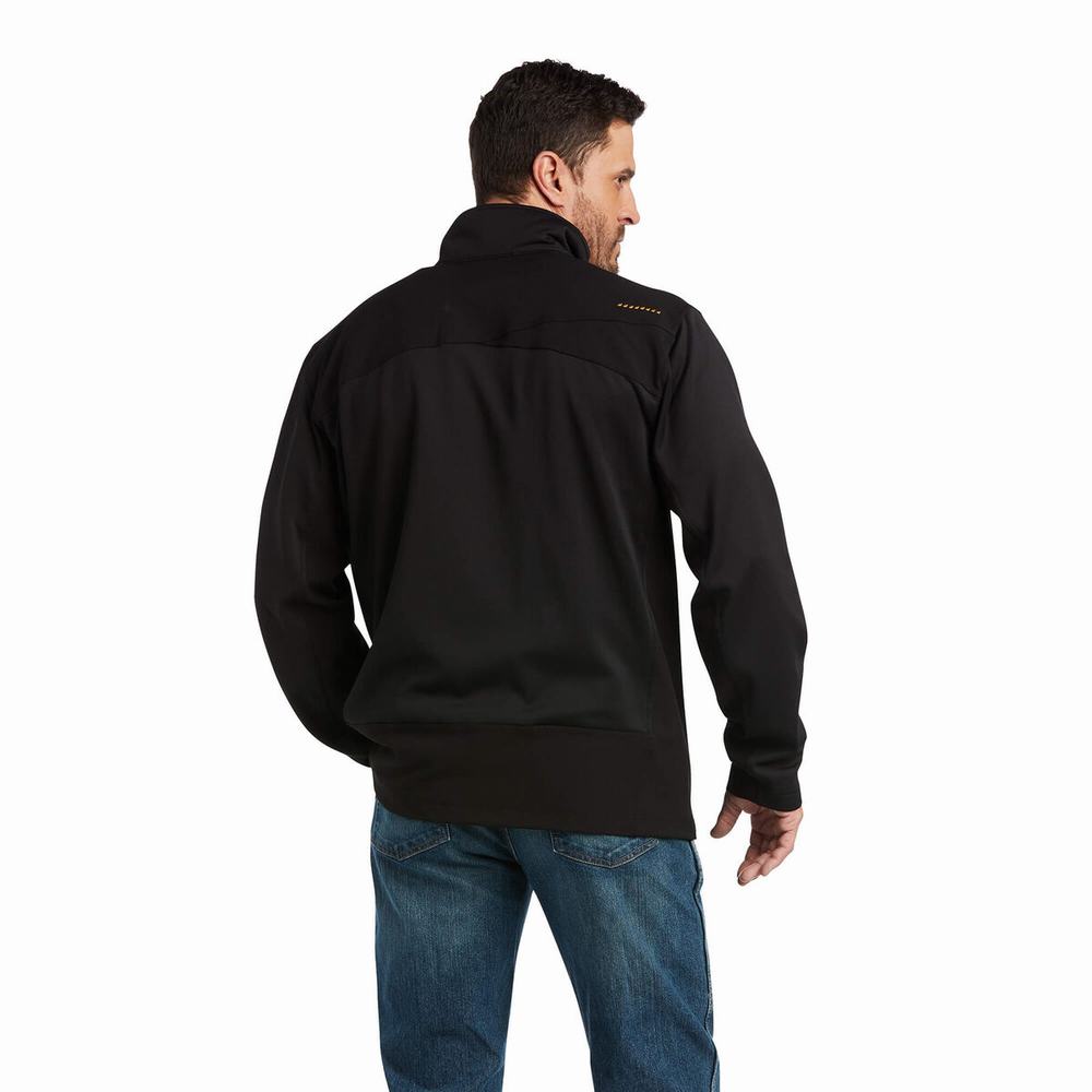 Ariat Rebar Dri-Tech DuraStretch Fleece Hybrid Hoodie Herren Schwarz | 823CUDOJA