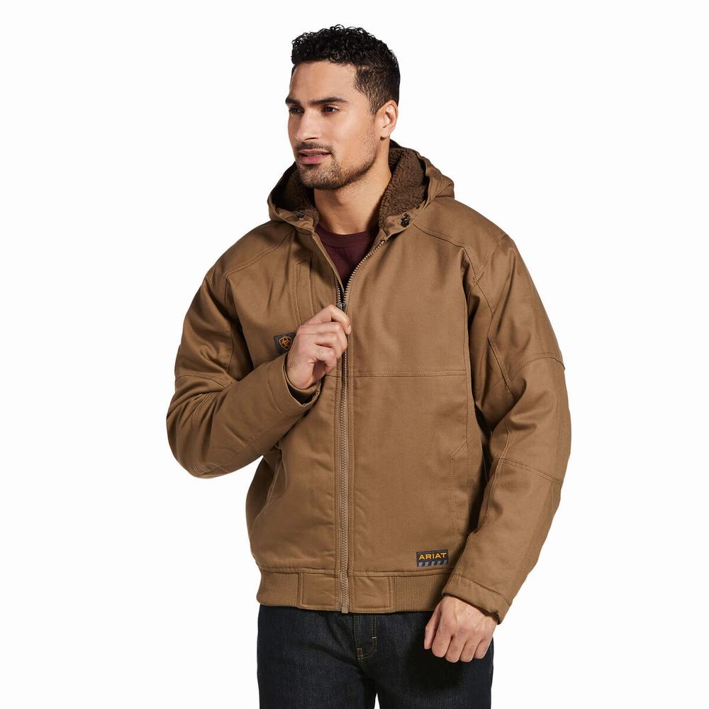 Ariat Rebar DuraCanvas Jacke Herren Khaki | 047DRKEYZ