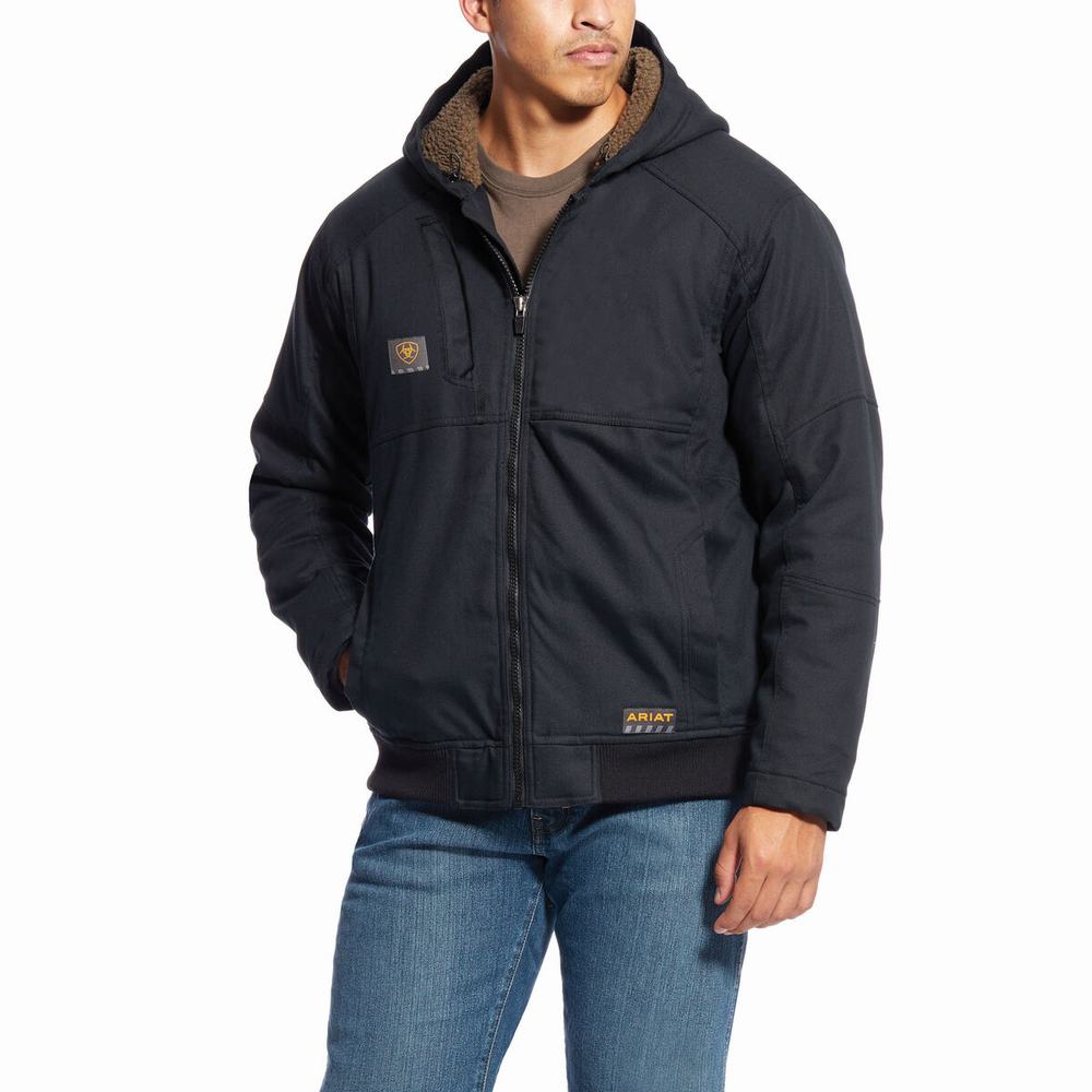 Ariat Rebar DuraCanvas Jacke Herren Schwarz | 831KFEXQL