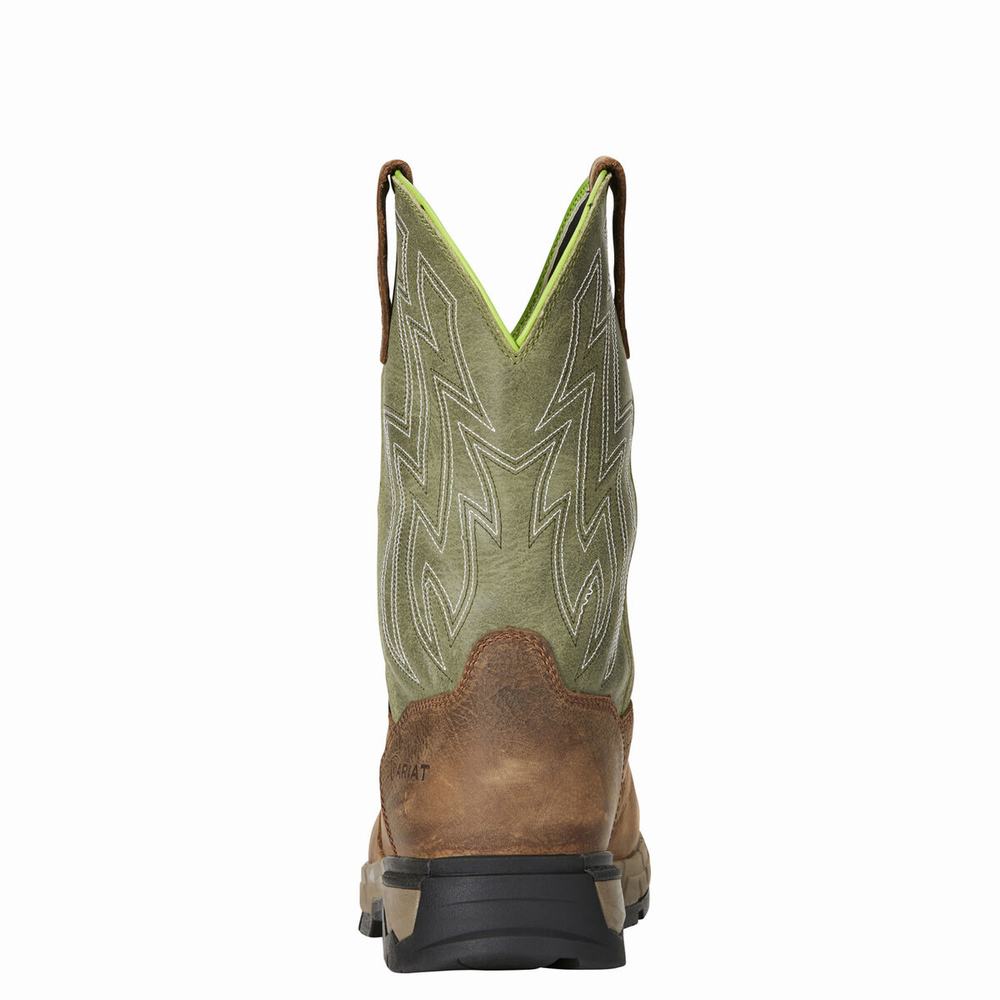 Ariat Rebar Flex Wasserdichte Wasserfeste Stiefel Herren Braun | 015RBDFOE