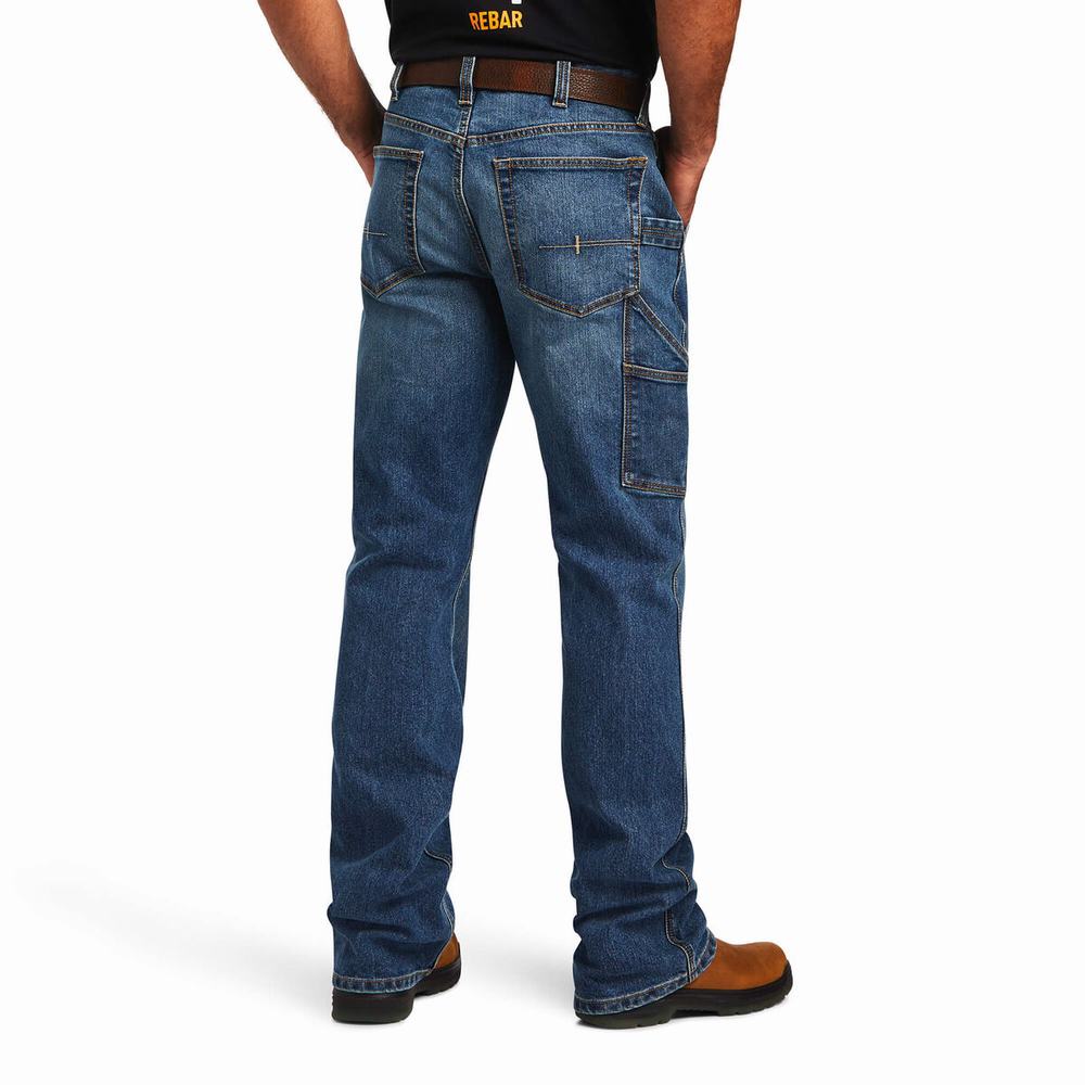 Ariat Rebar M4 Low Rise DuraStretch Workhorse Cut Straight Jeans Herren Mehrfarbig | 437NLPSIW