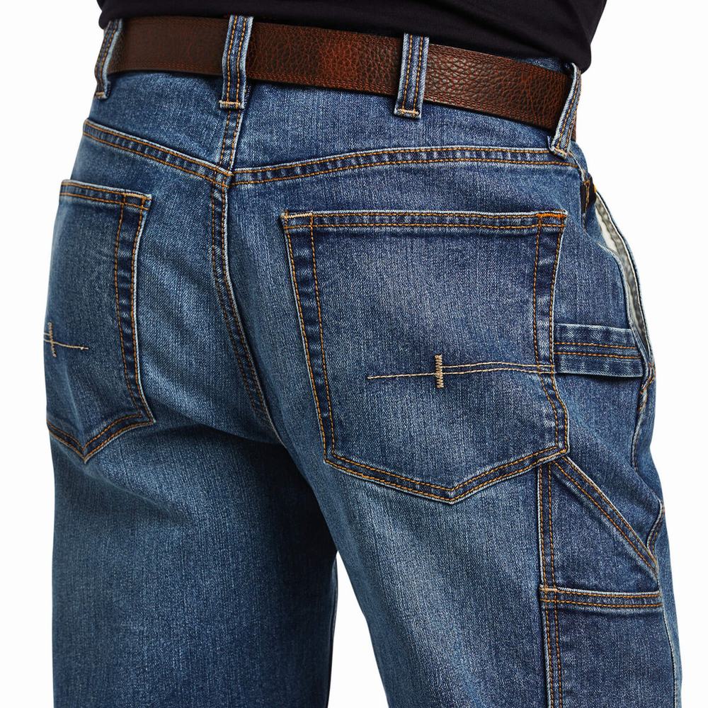 Ariat Rebar M4 Low Rise DuraStretch Workhorse Cut Straight Jeans Herren Mehrfarbig | 437NLPSIW