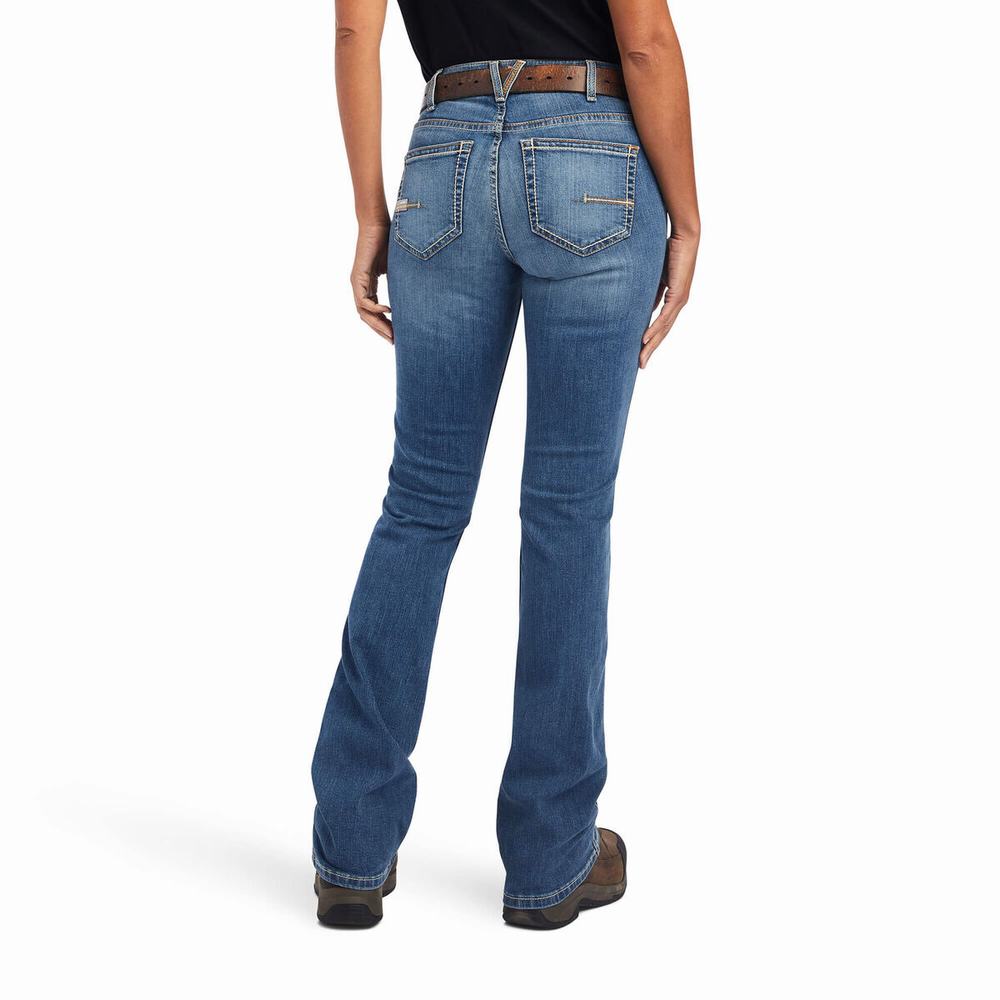 Ariat Rebar Riveter Cut Straight Jeans Damen Mehrfarbig | 758SAXKNG