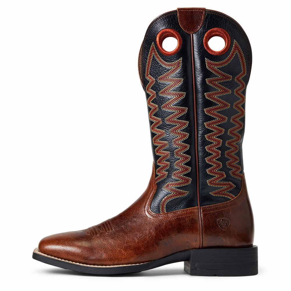 Ariat Sidepass Westernstiefel Herren Braun | 792THIAZX