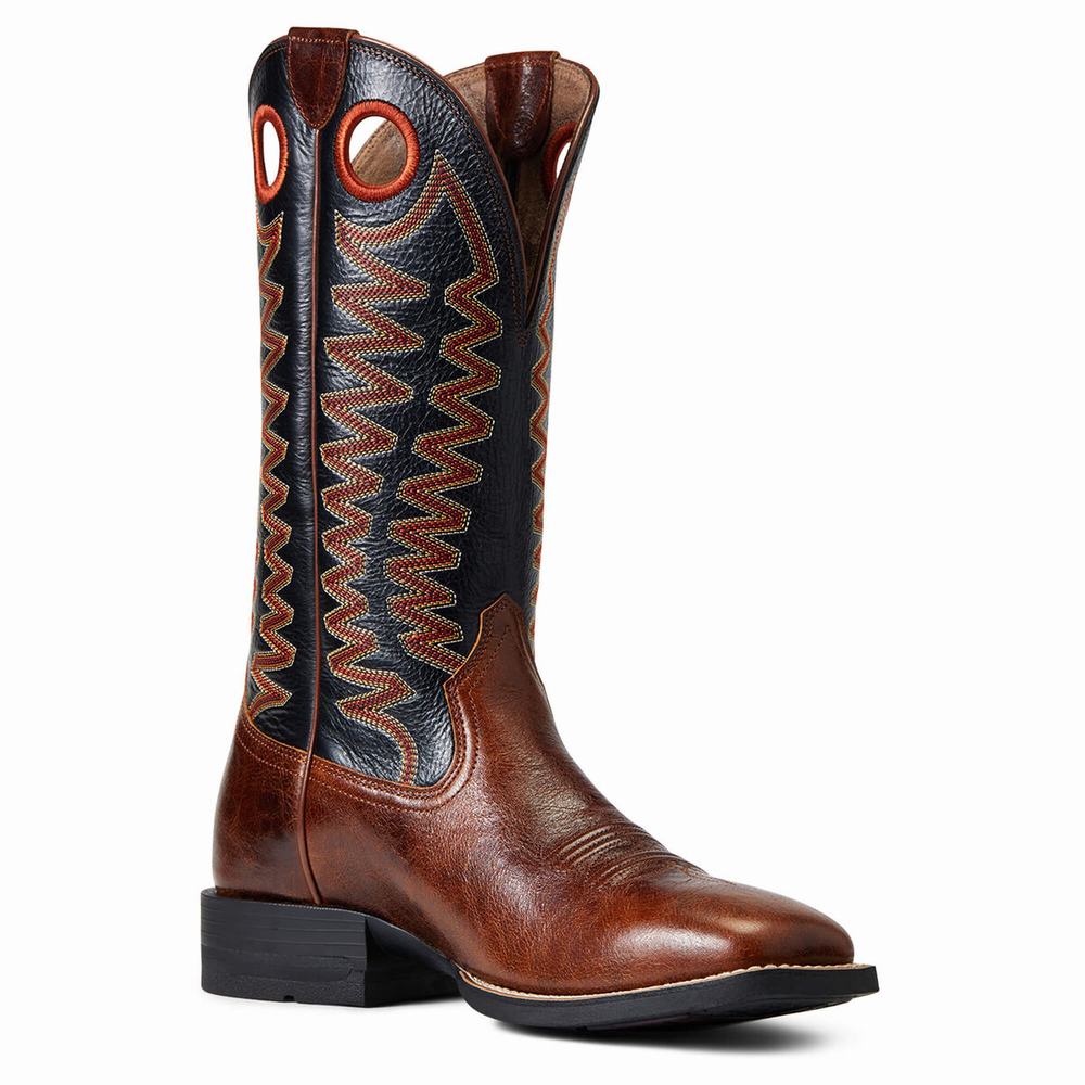 Ariat Sidepass Westernstiefel Herren Braun | 792THIAZX